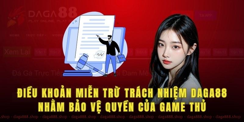 Điều khoản miễn trừ trách nhiệm Daga88